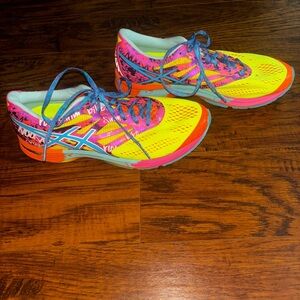 ASICS NEW Gel-Noosa Tri 10 Flash Vibrant Bright Neon Multicolor Running Sneakers